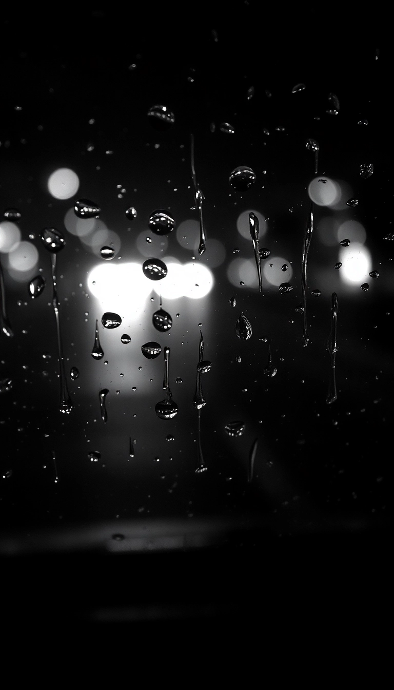 iPhone Modern Night Car Rain Sleek Wallpaper